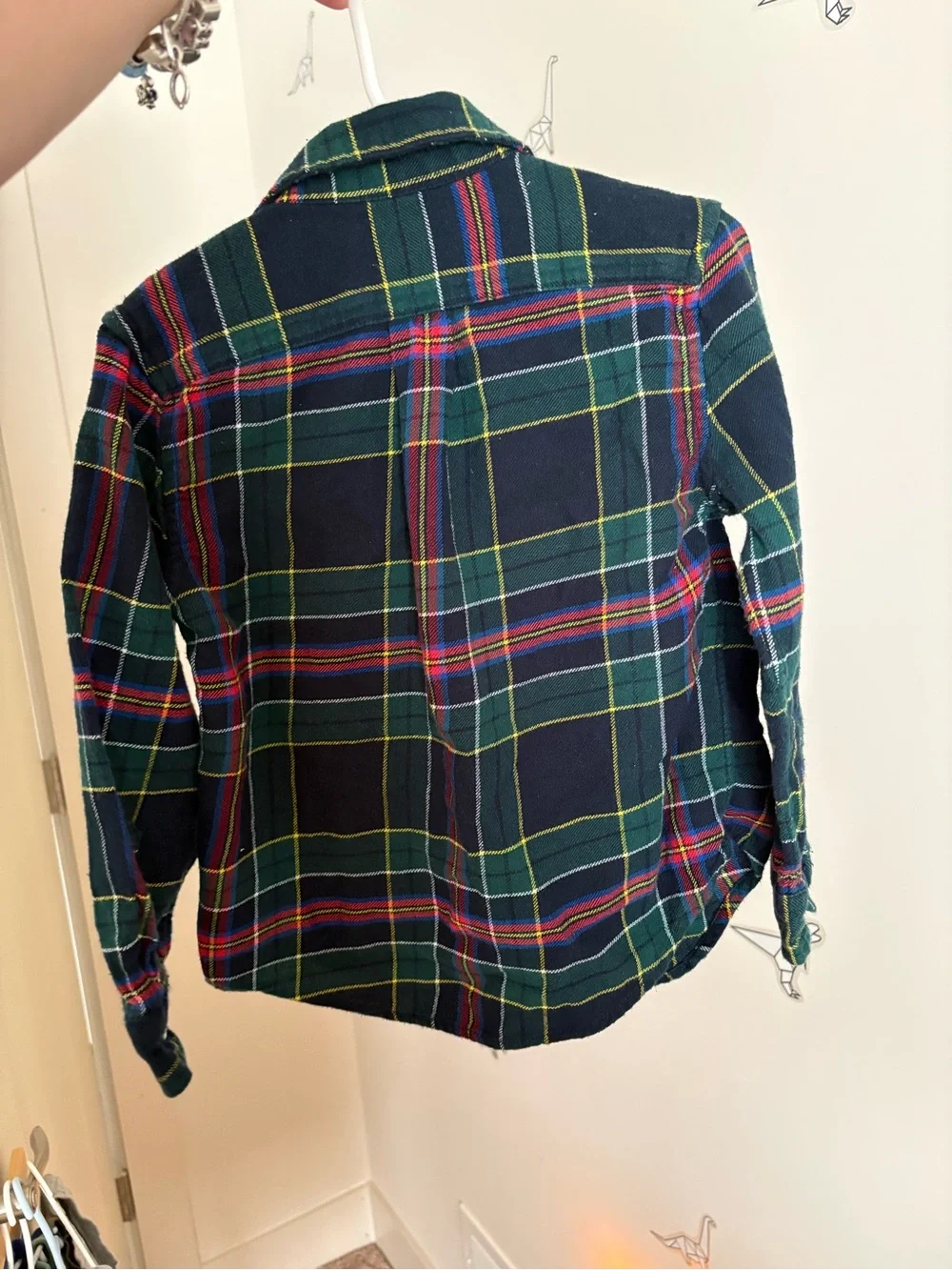 Ralph Lauren Navy & Green Plaid Button-Down Shirt